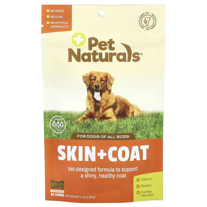 piel + pelaje para perros 30 masticables